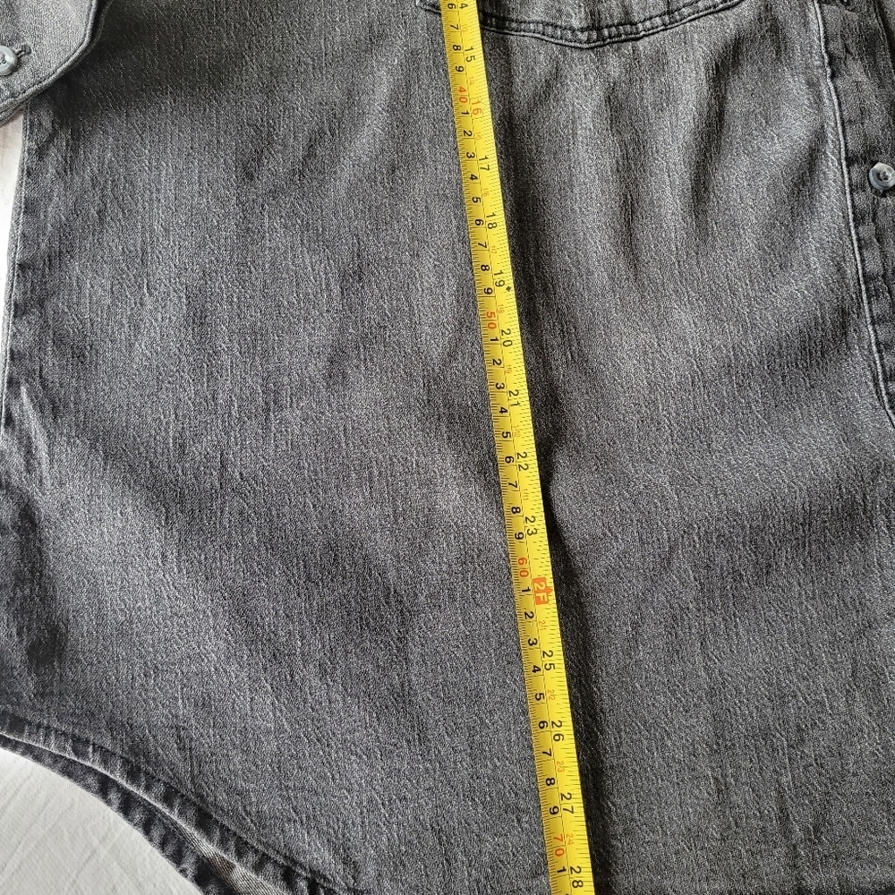 Gloria Vandervil Women's Gray Denim Shirt Size XXL - Picture 6 of 11